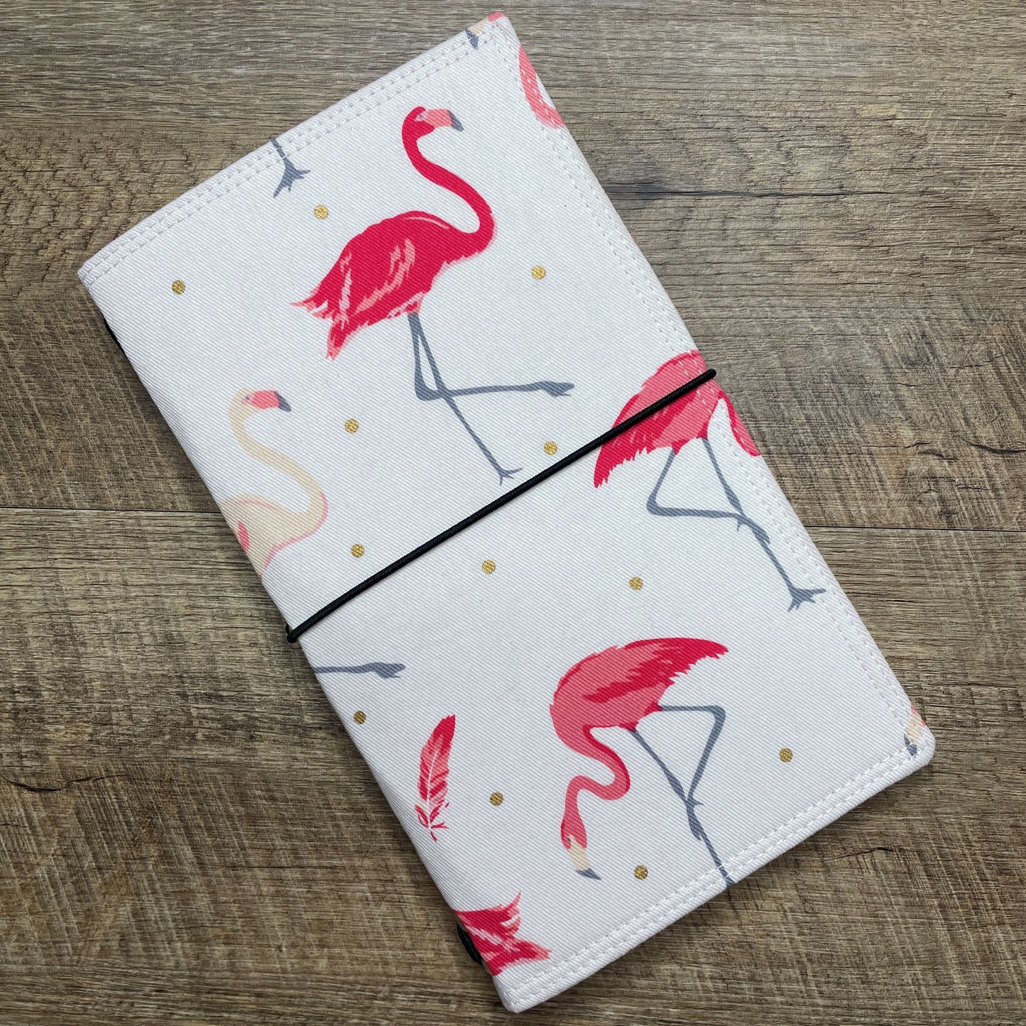 Wilddori Traveler's Notebook Cover Pink Flamingo