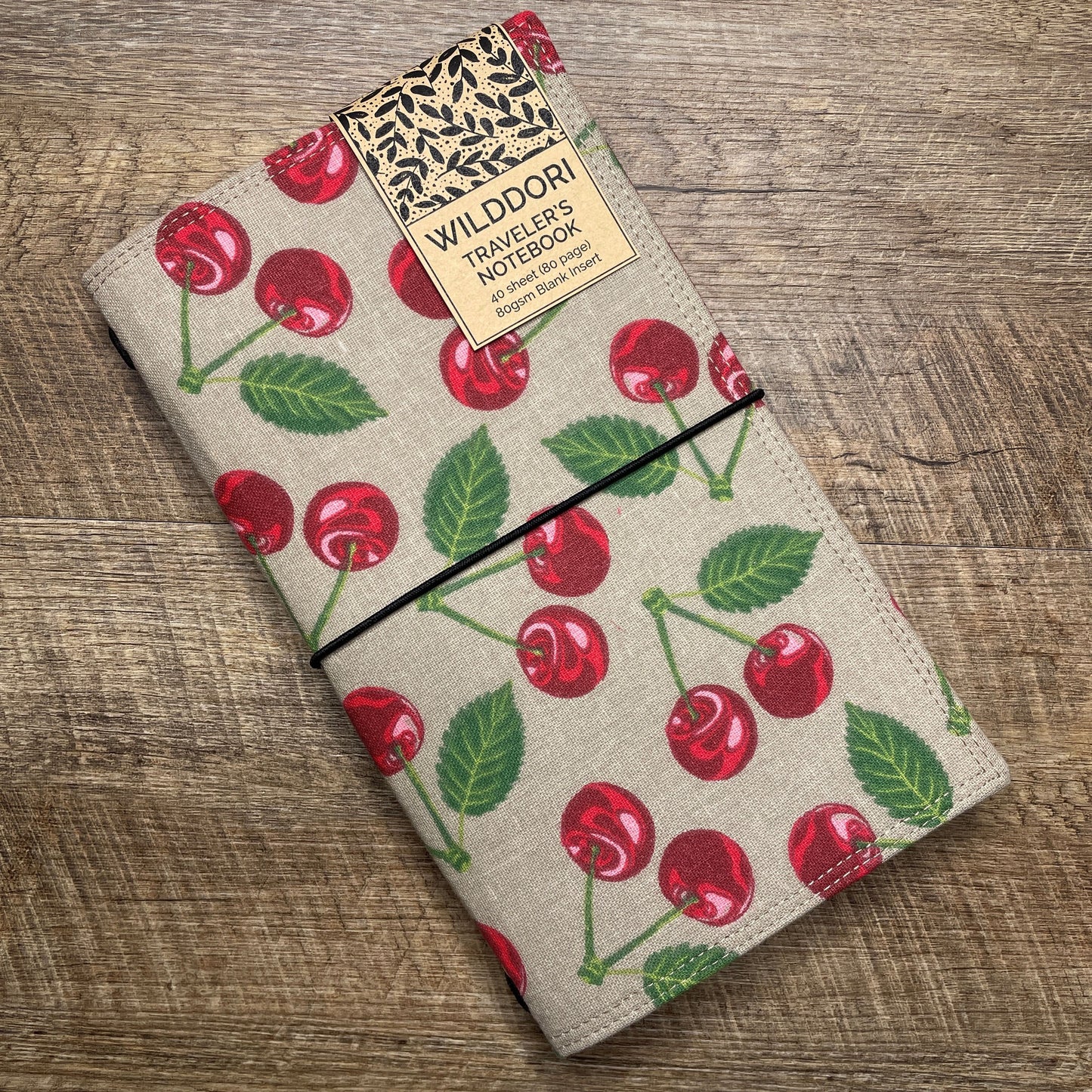 Wilddori Traveler's Notebook Cover Retro Cherry