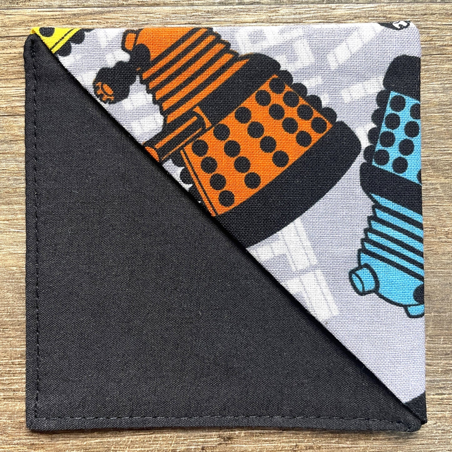 Fabric Corner Bookmark - Robots
