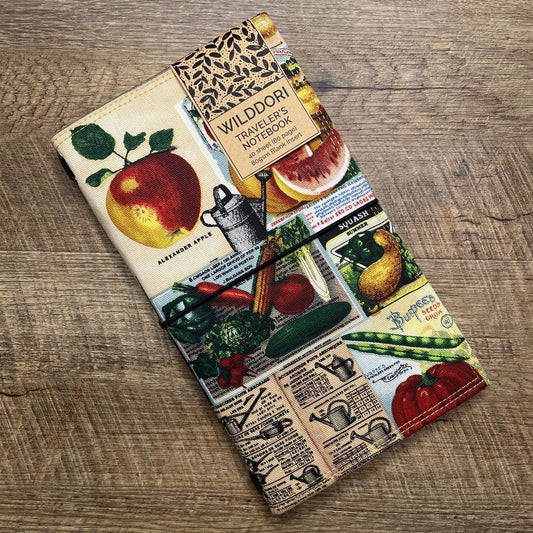 Wilddori Traveler's Notebook Cover Vintage Garden