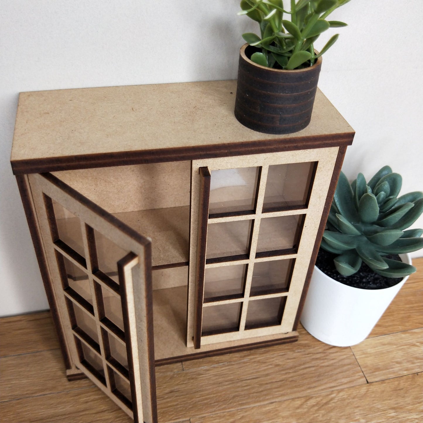 DIY Wooden Kit - 1/6 Scale Overhead Cupboard Square Cutout