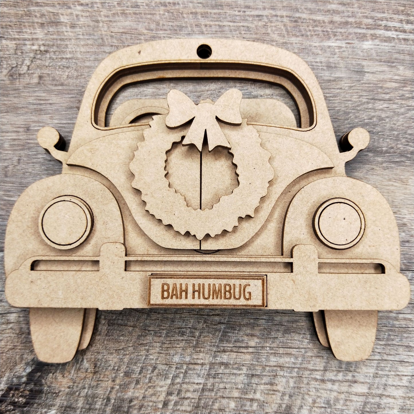 Wooden DIY Christmas Retro Car and Van Decoration Kits