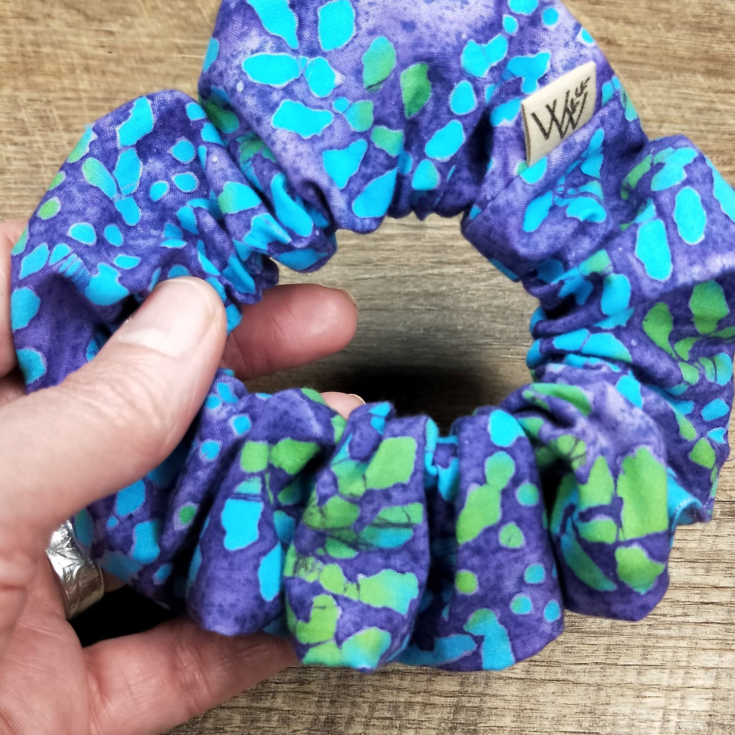 Scrunchies - Batik Purple Turquoise