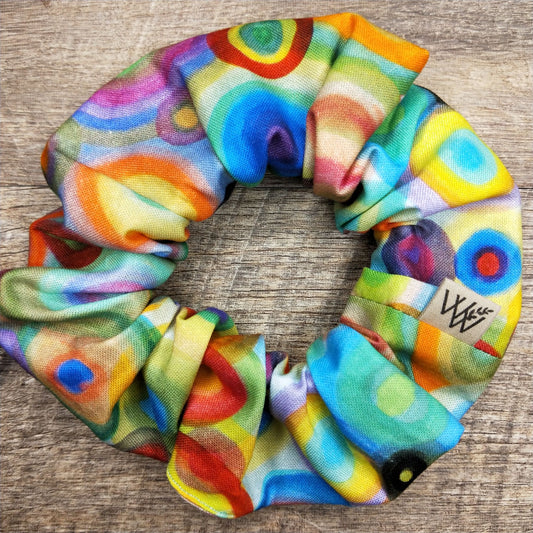 Scrunchies - Painted Abstract Circles