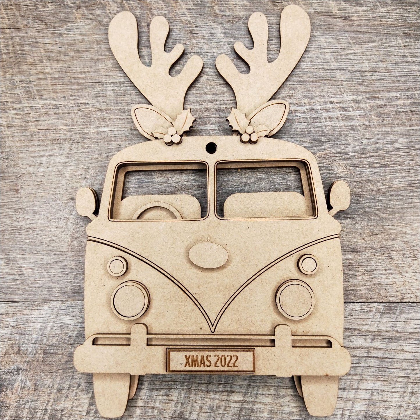 Wooden DIY Christmas Retro Car and Van Decoration Kits