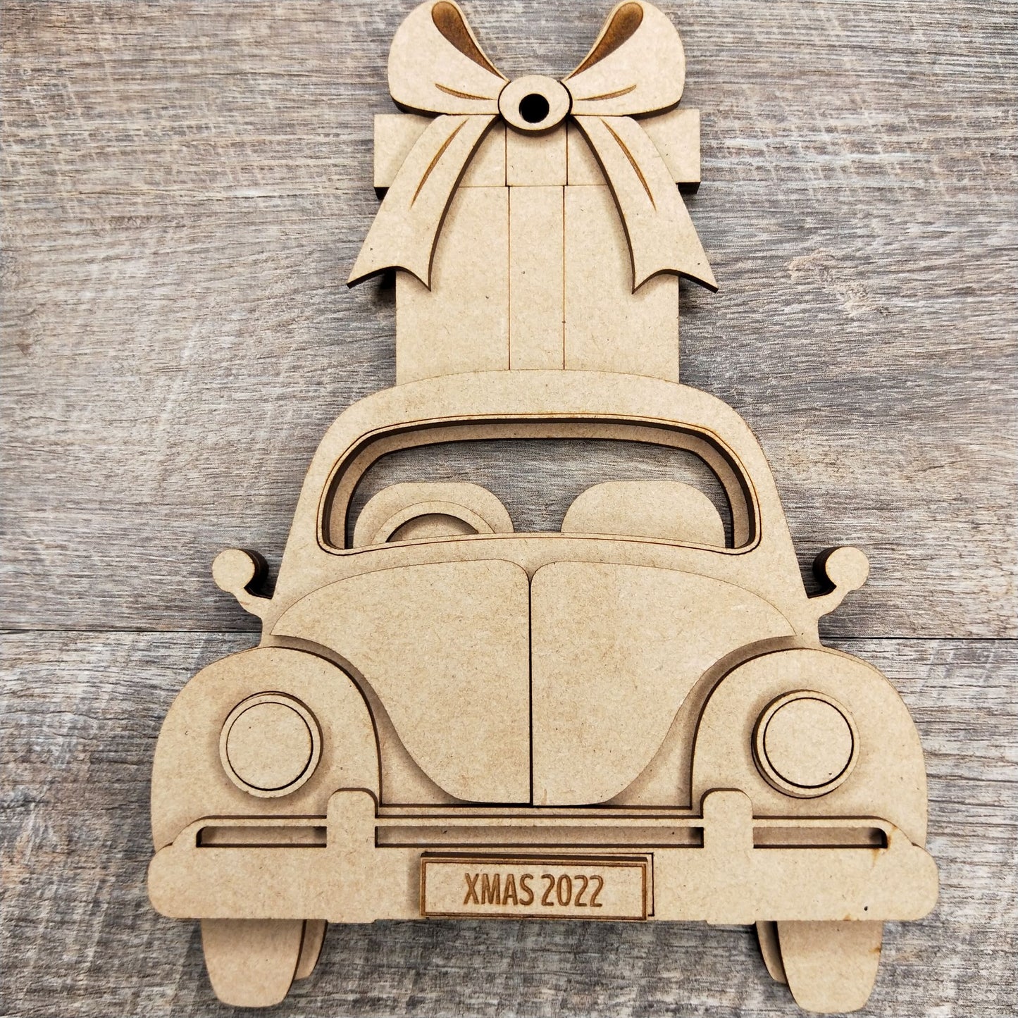 Wooden DIY Christmas Retro Car and Van Decoration Kits