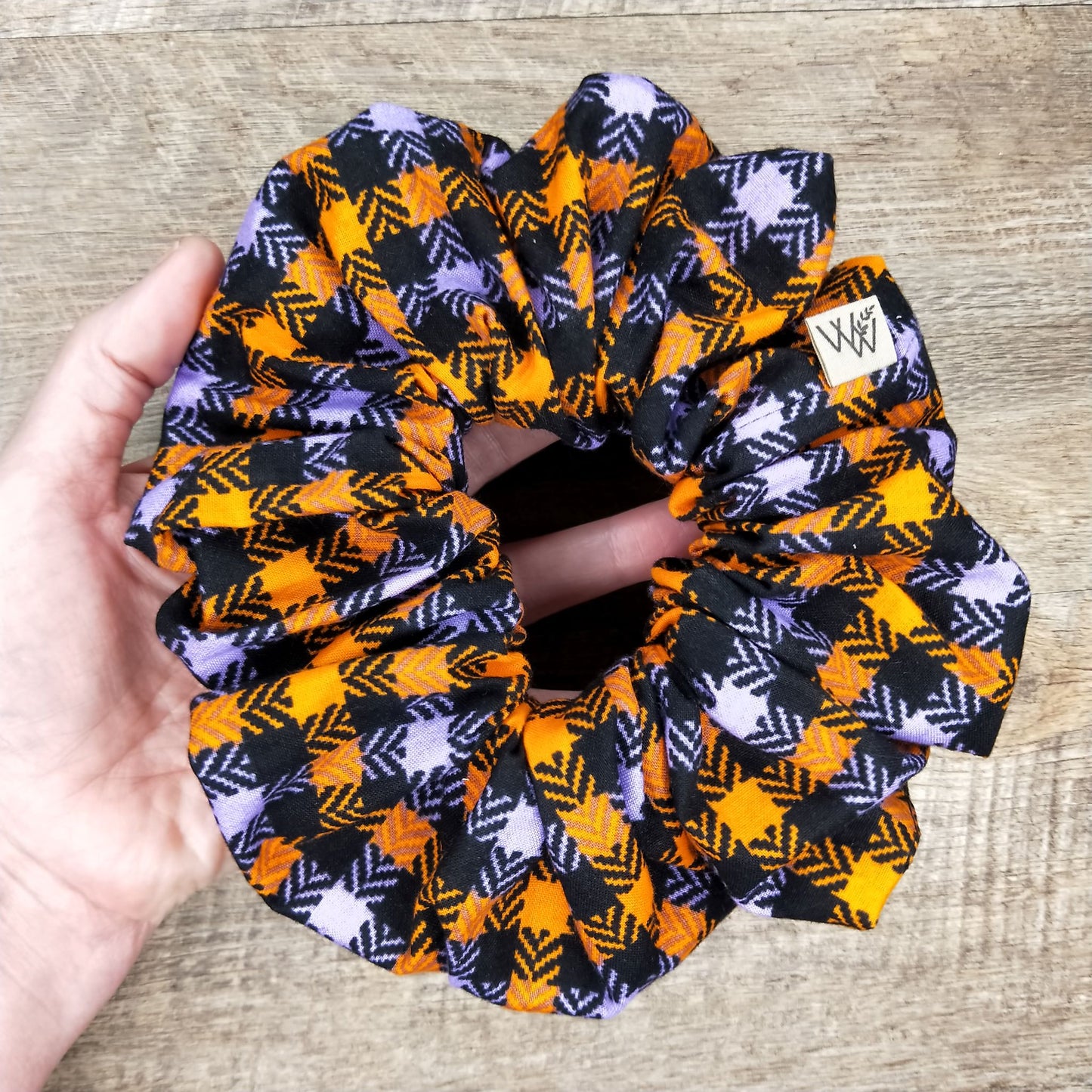 Scrunchies - Halloween Houndstooth