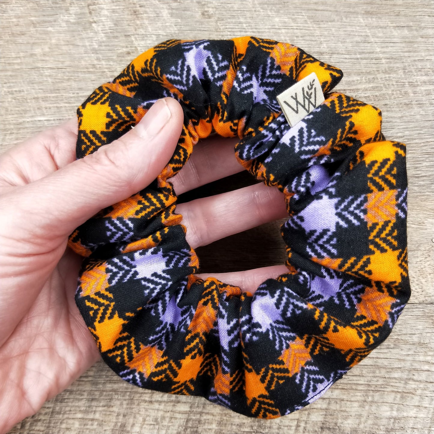 Scrunchies - Halloween Houndstooth