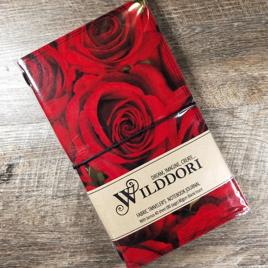 Wilddori Traveler's Notebook Cover Red Rose