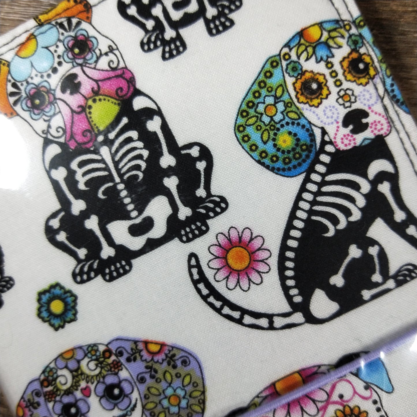 Wilddori Traveler's Notebook Cover Sugar Skull Dog