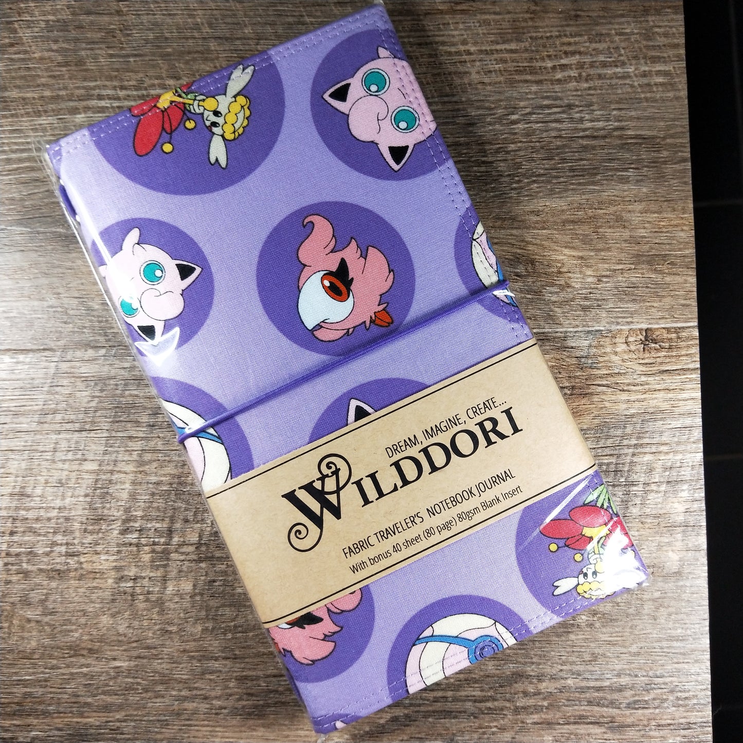 Wilddori Traveler's Notebook Cover Purple Poke