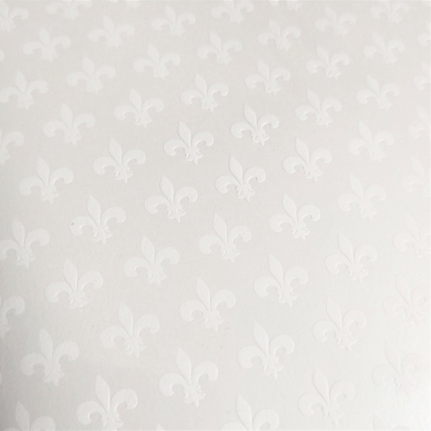 Wilddori 40 sheet Blank Insert, White Pearl Fleur-de-lis