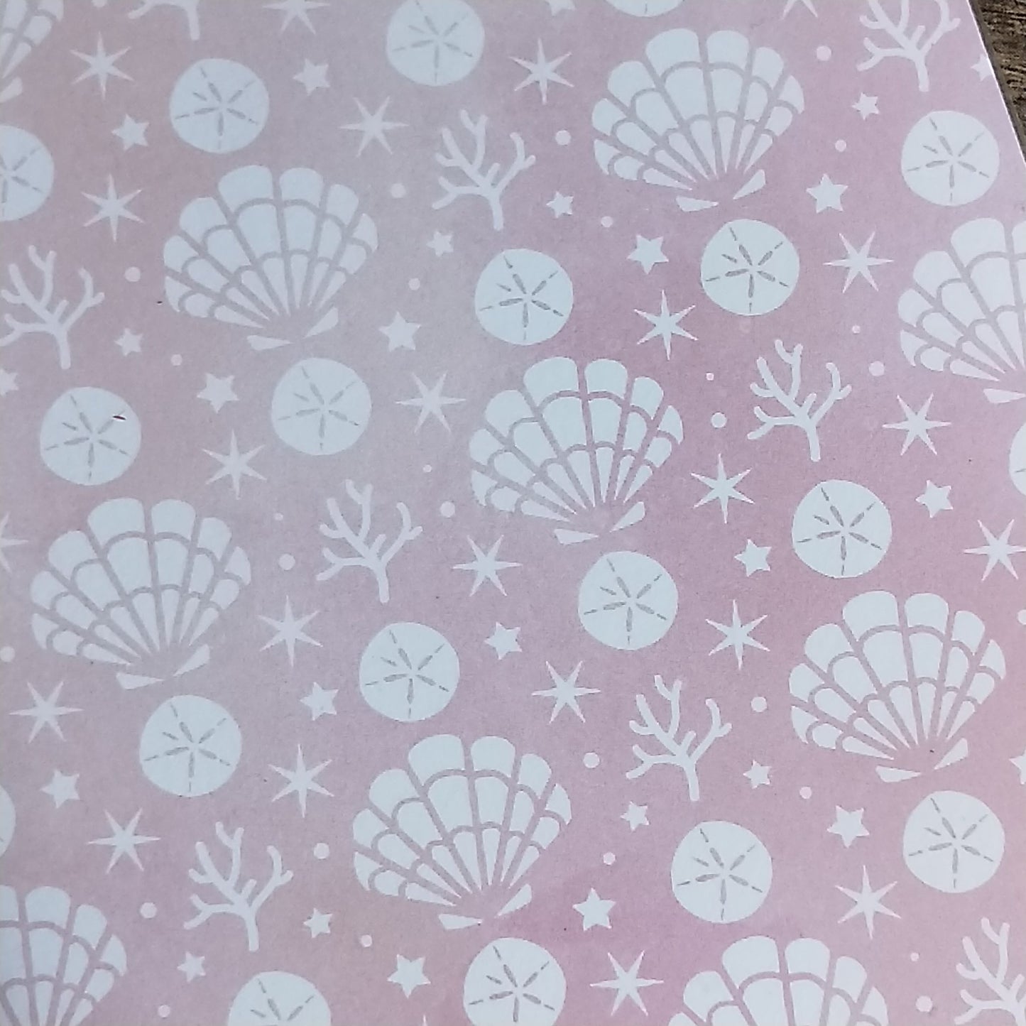 Wilddori 40 sheet Blank Insert - Ocean Pink Shells