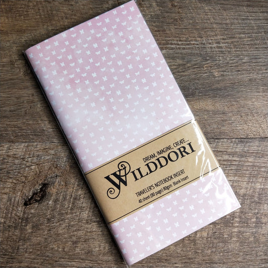 Wilddori 40 sheet Blank Insert - Tiny Butterfly Pink