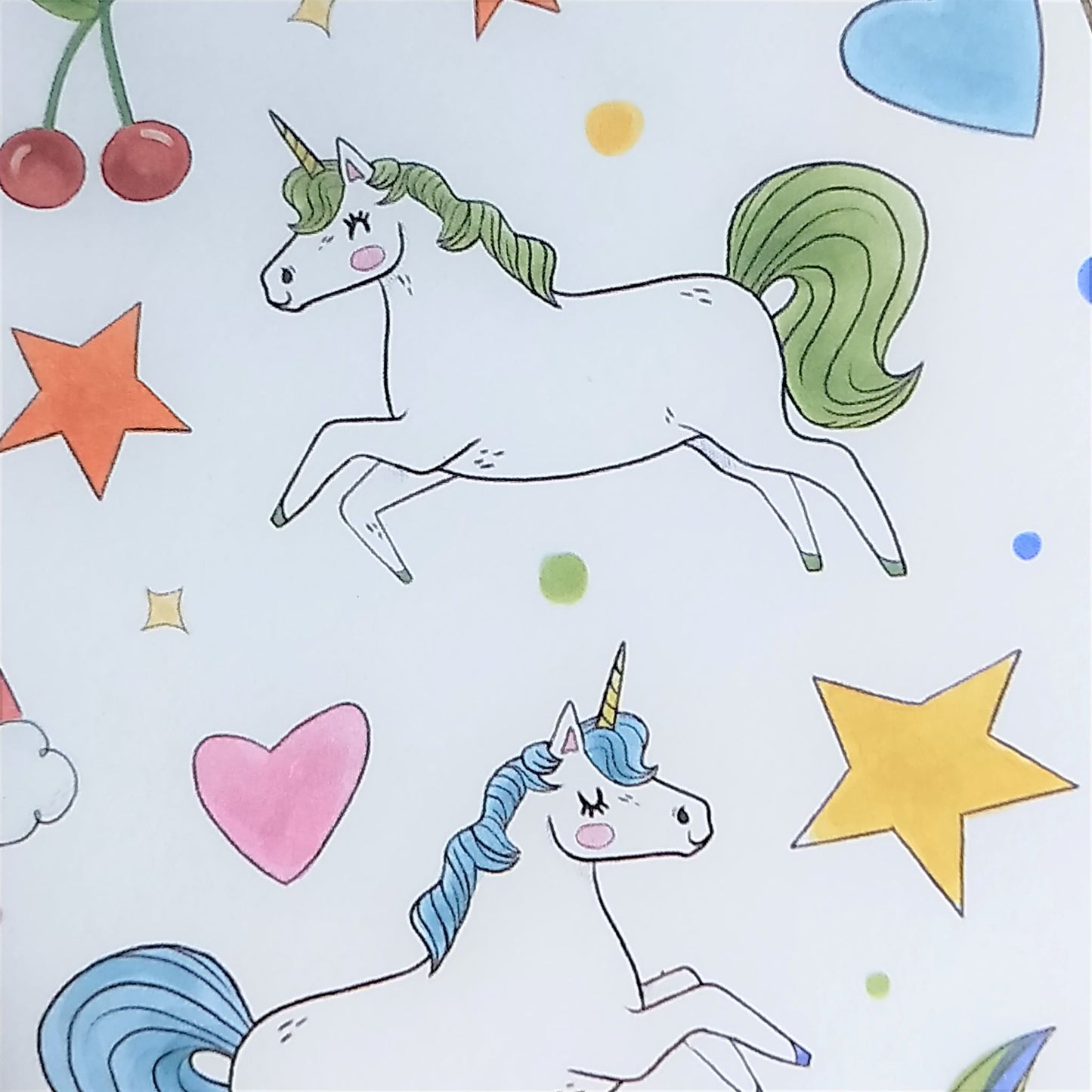 Wilddori 40 sheet Blank Insert - Rainbows and Unicorns