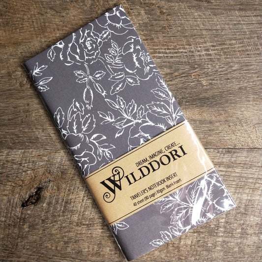 Wilddori 40 sheet Blank Insert - Black Rose