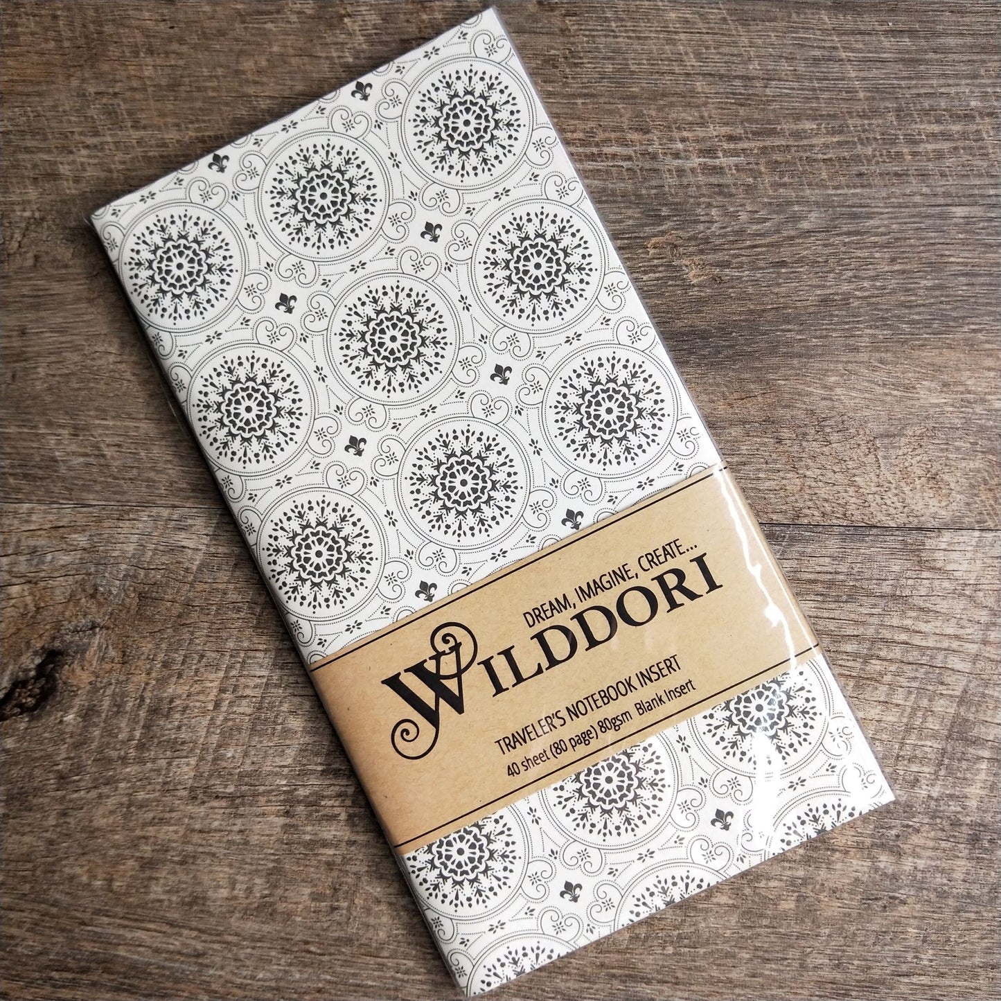 Wilddori 40 sheet Blank Insert - Vintage Mandalas