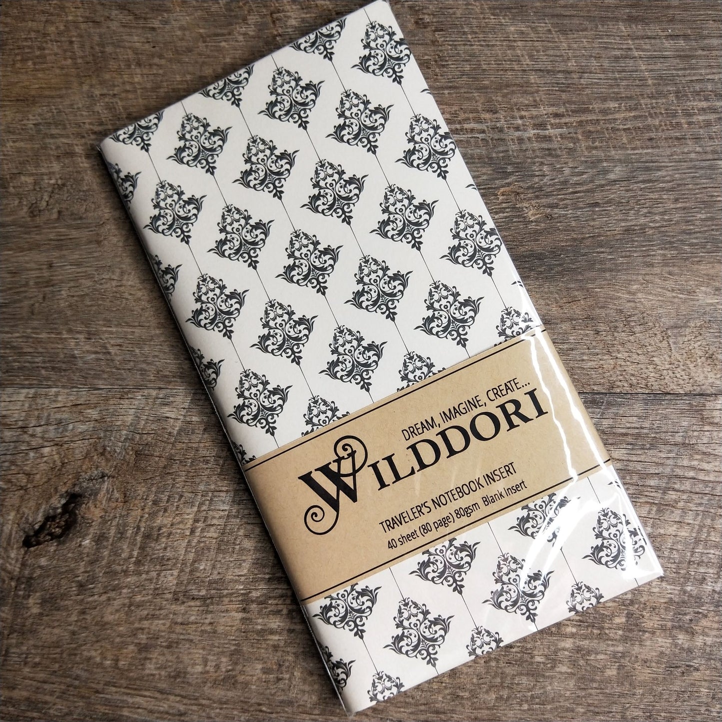 Wilddori 40 sheet Blank Insert - Vintage Diamond Flourish