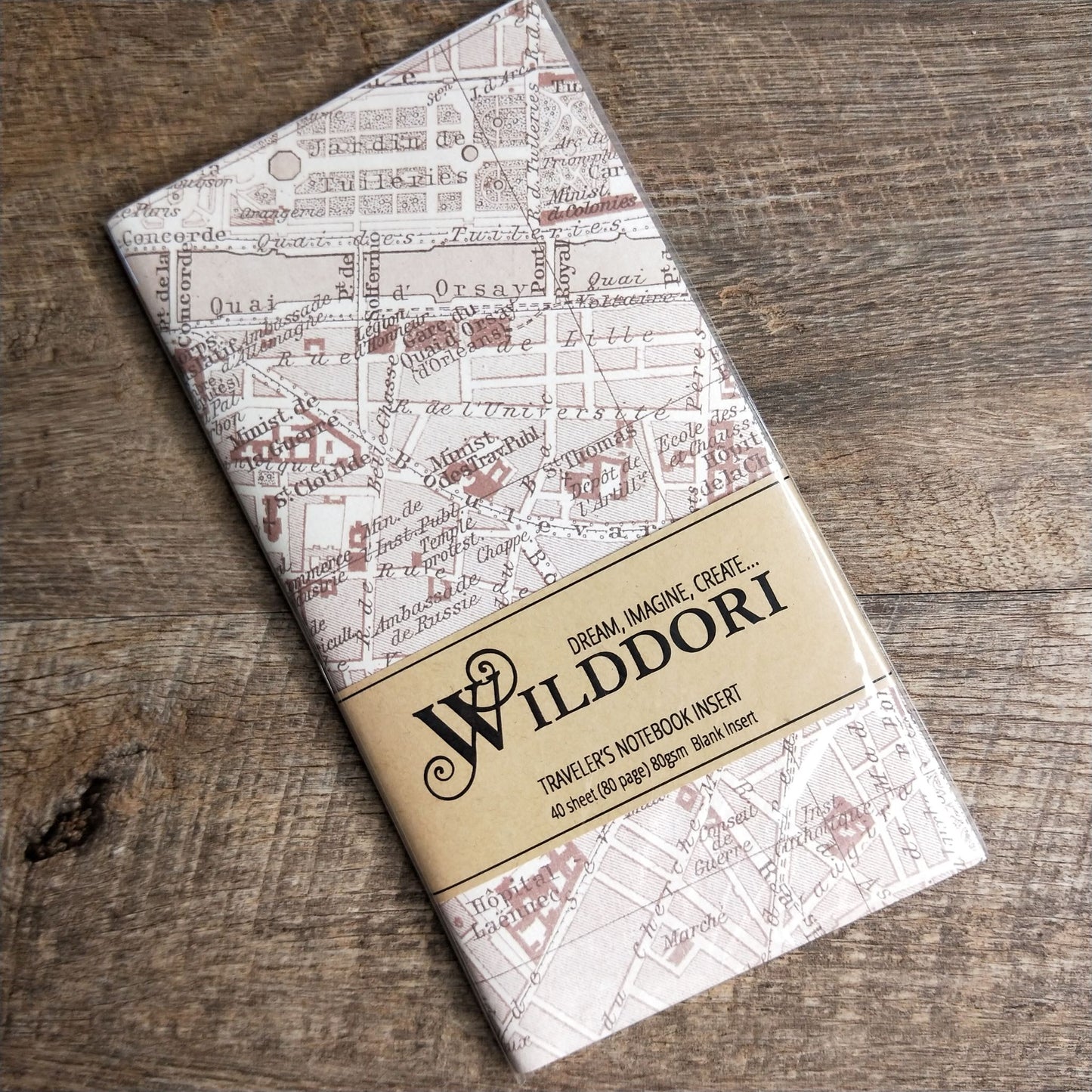 Wilddori 40 sheet Blank Insert - Streets of Paris