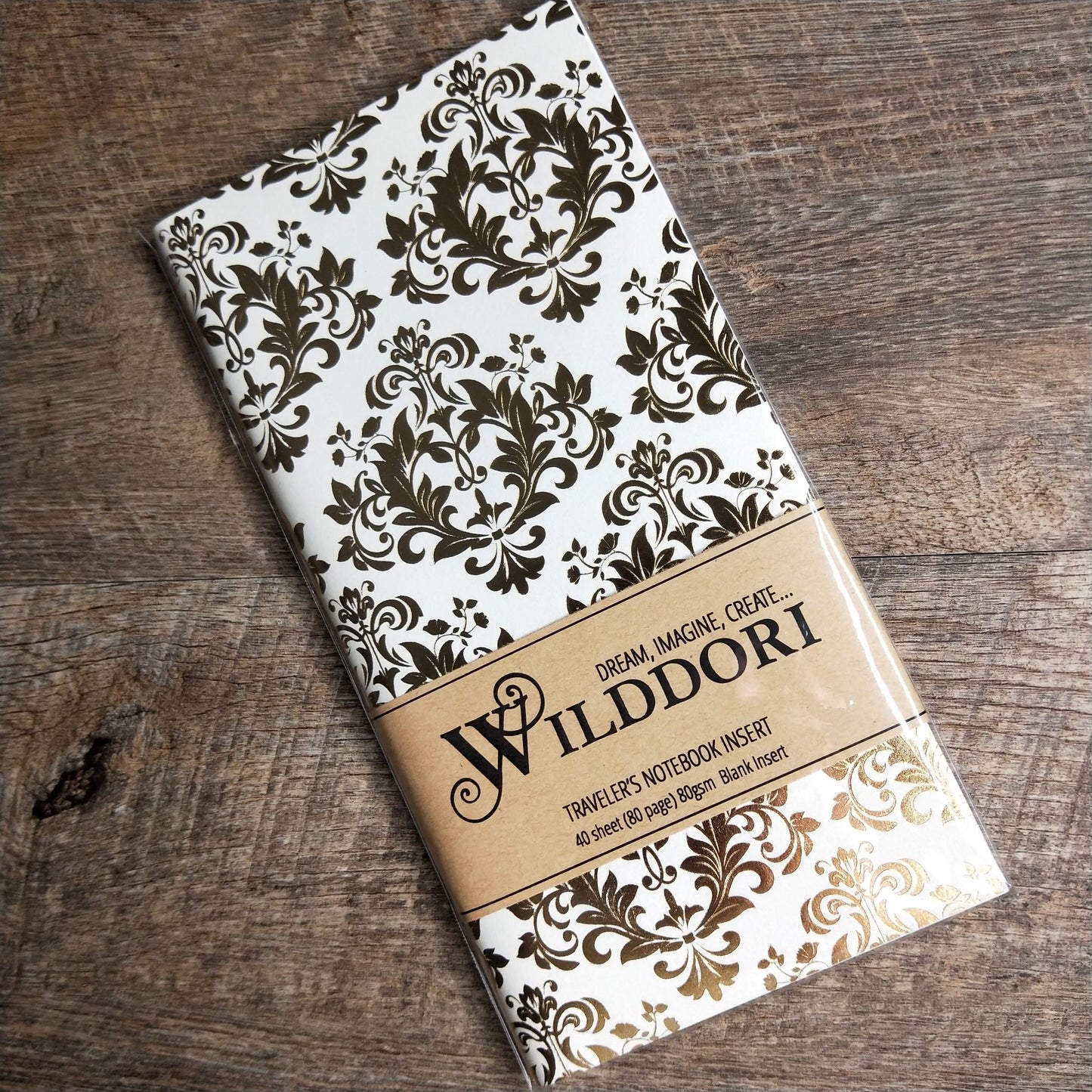 Wilddori 40 sheet Blank Insert - Golden Flourish