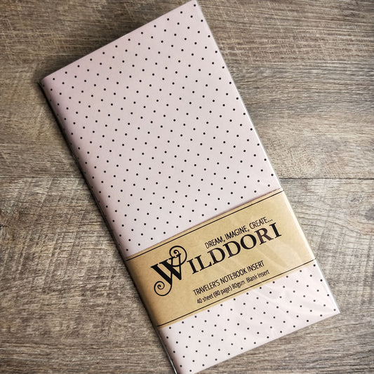 Wilddori 40 sheet Blank Insert - Tiny Dots Pink