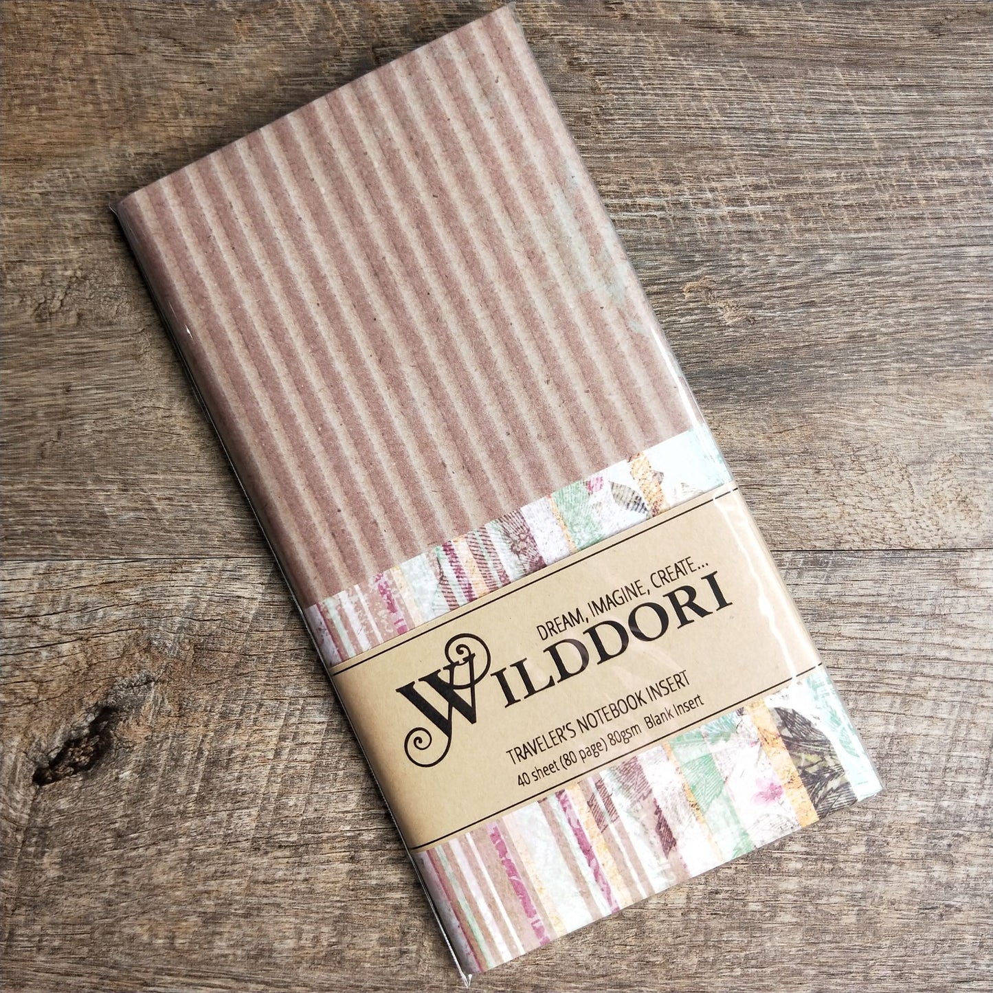 Wilddori 40 sheet Blank Insert - Corrugated Kraft