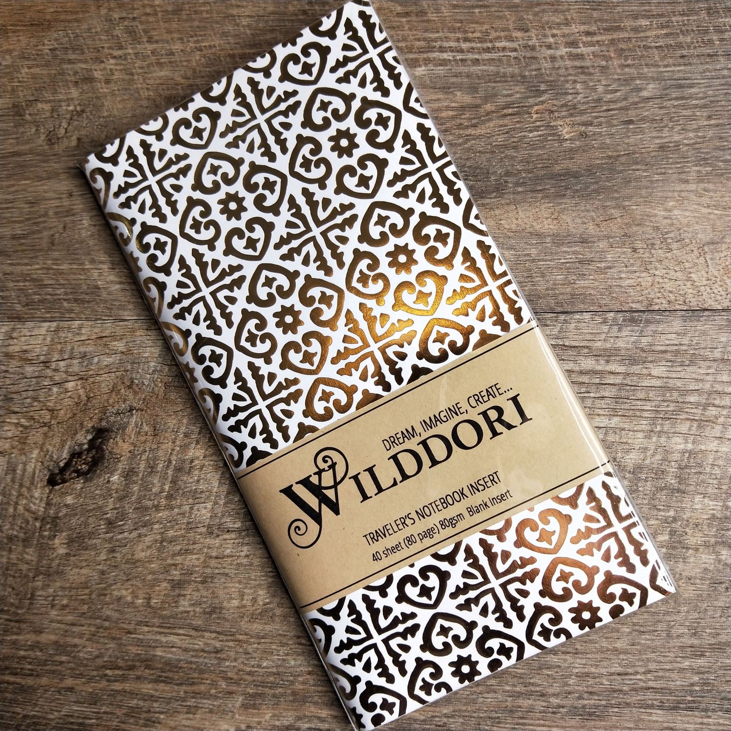 Wilddori 40 sheet Blank Insert - Gold Tiles