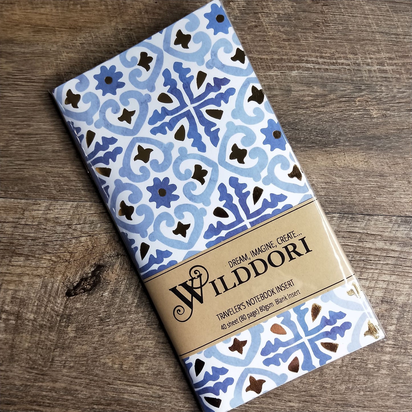 Wilddori 40 sheet Blank Insert - Blue Tiles