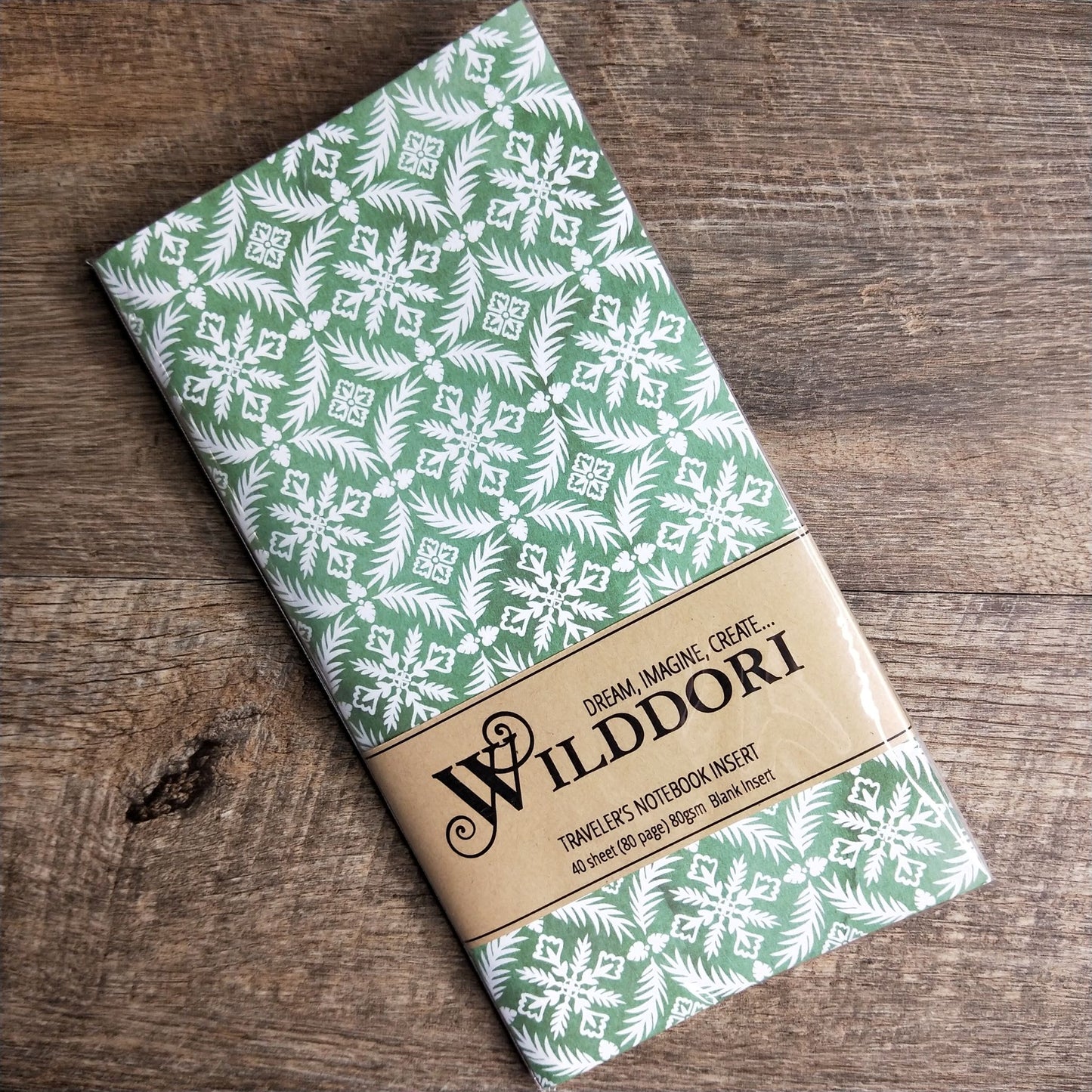 Wilddori 40 sheet Blank Insert - Green Leaf Tiles