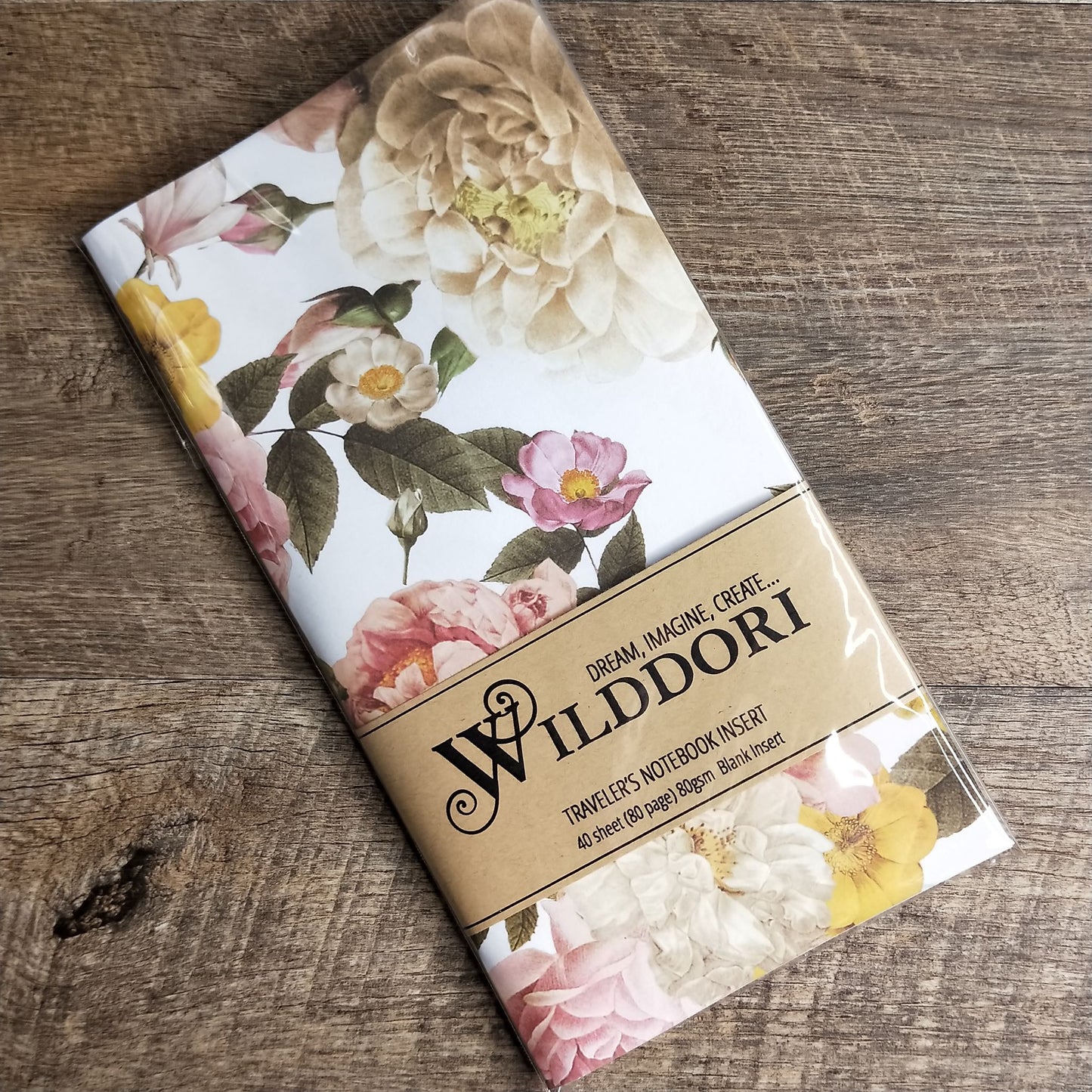 Wilddori 40 sheet Blank Insert - Vintage Garden