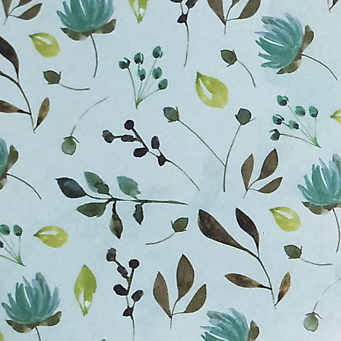 Wilddori 40 sheet Blank Insert - Green Leaves