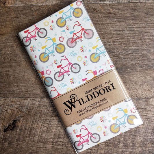 Wilddori 40 sheet Blank Insert - Retro Girl Bike