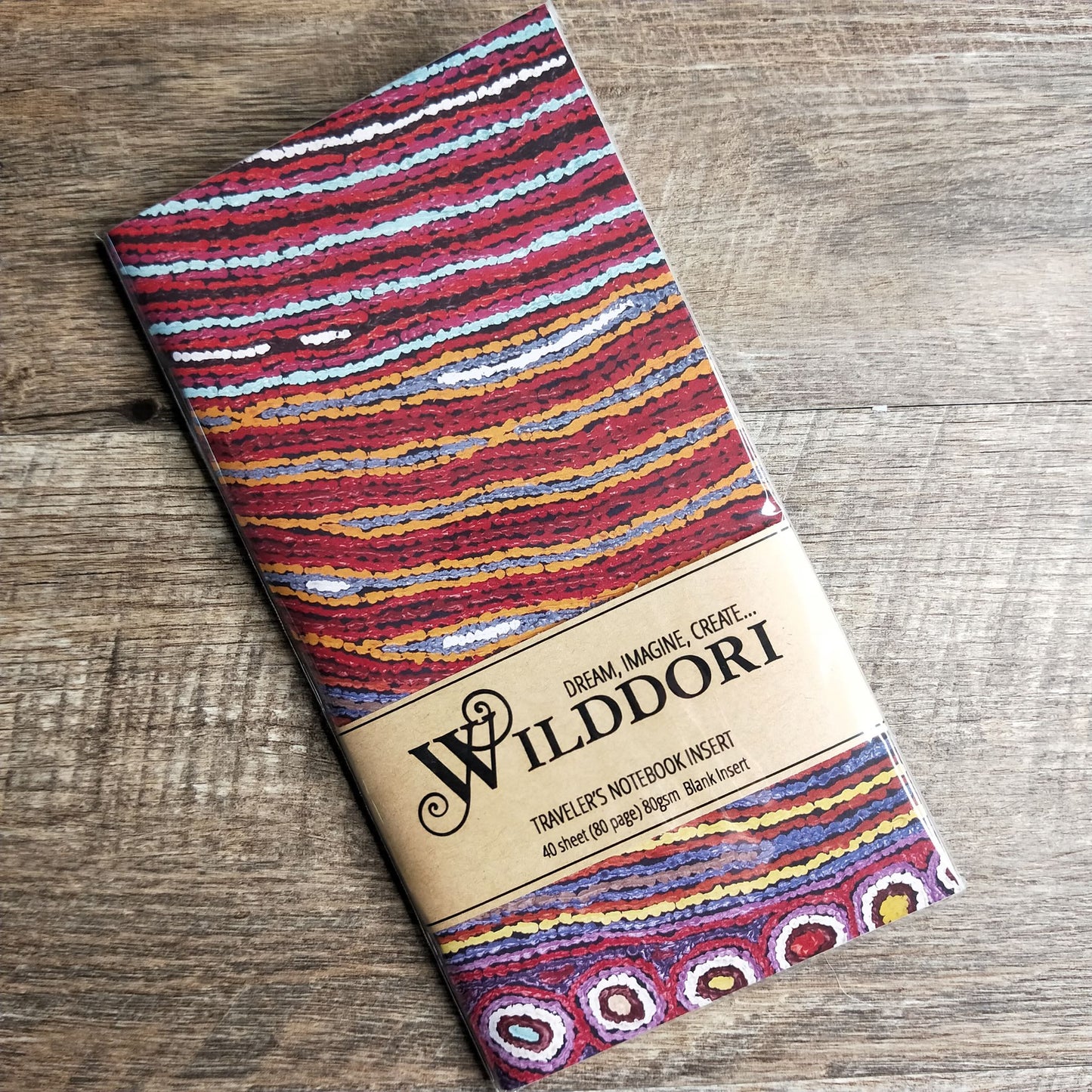 Wilddori 40 sheet Blank Insert - Australian Indigenous Design 2