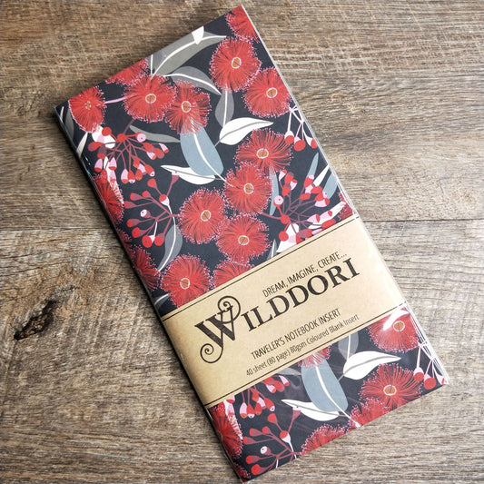 Wilddori 40 sheet Blank Insert - Gum Blossoms and Leaves