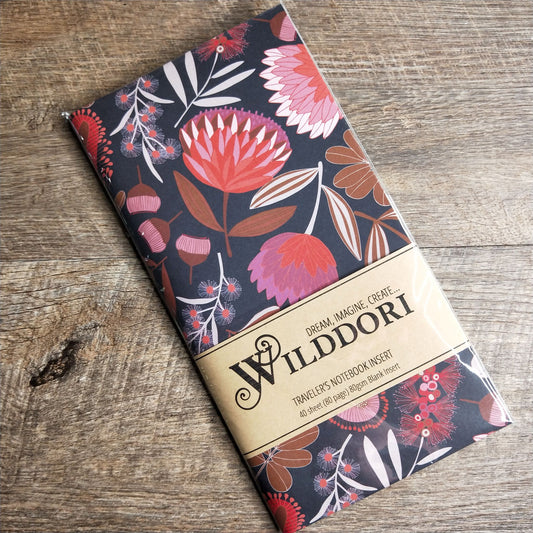 Wilddori 40 sheet Blank Insert - Protea and Gum