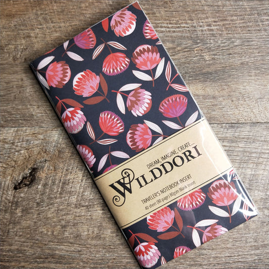 Wilddori 40 sheet Blank Insert - Protea Blooms