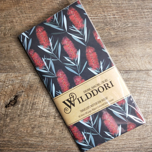 Wilddori 40 sheet Blank Insert - Callistemon Red