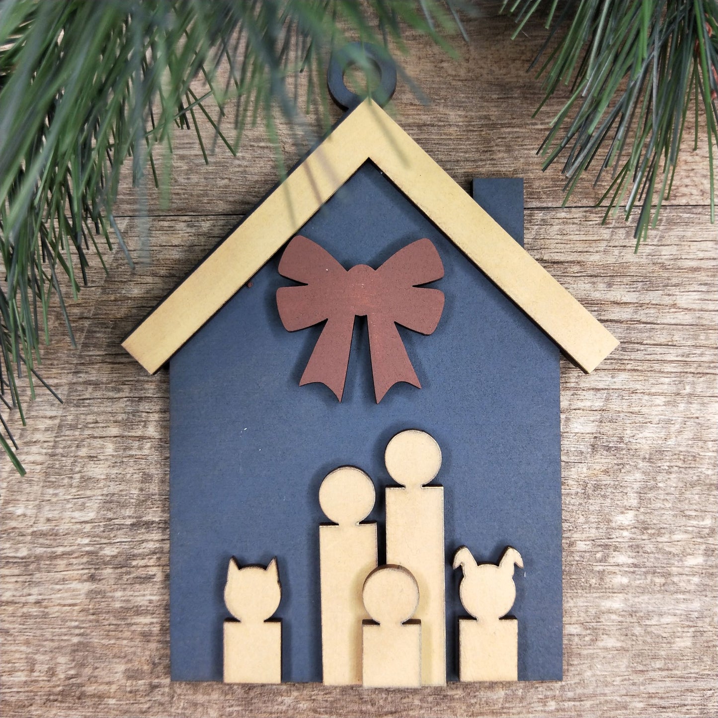 DIY Wooden Christmas House Decorations