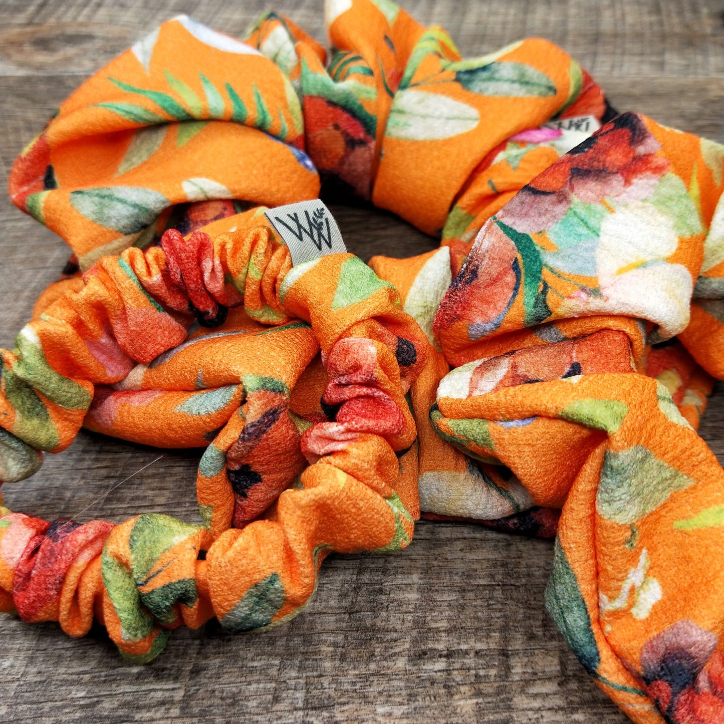 Scrunchies - Orange Tropical