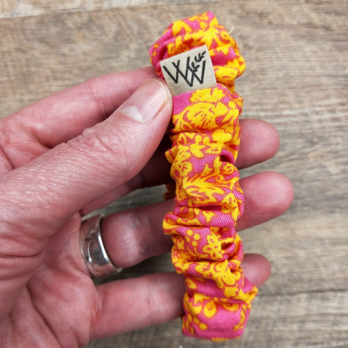 Scrunchies - Pink and Gold Floral