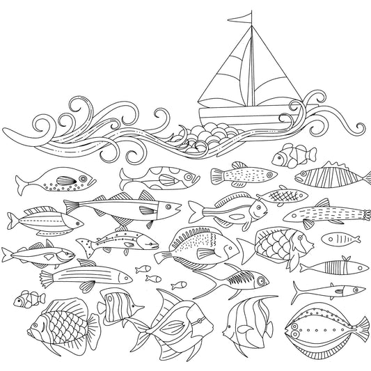 Wilddori Printable Colour In Pages Something Fishy