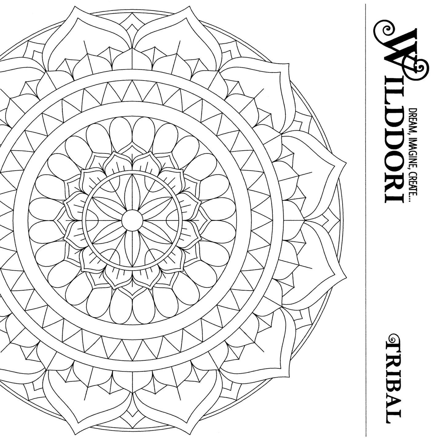 Wilddori Printable Colour In Pages Tribal 10