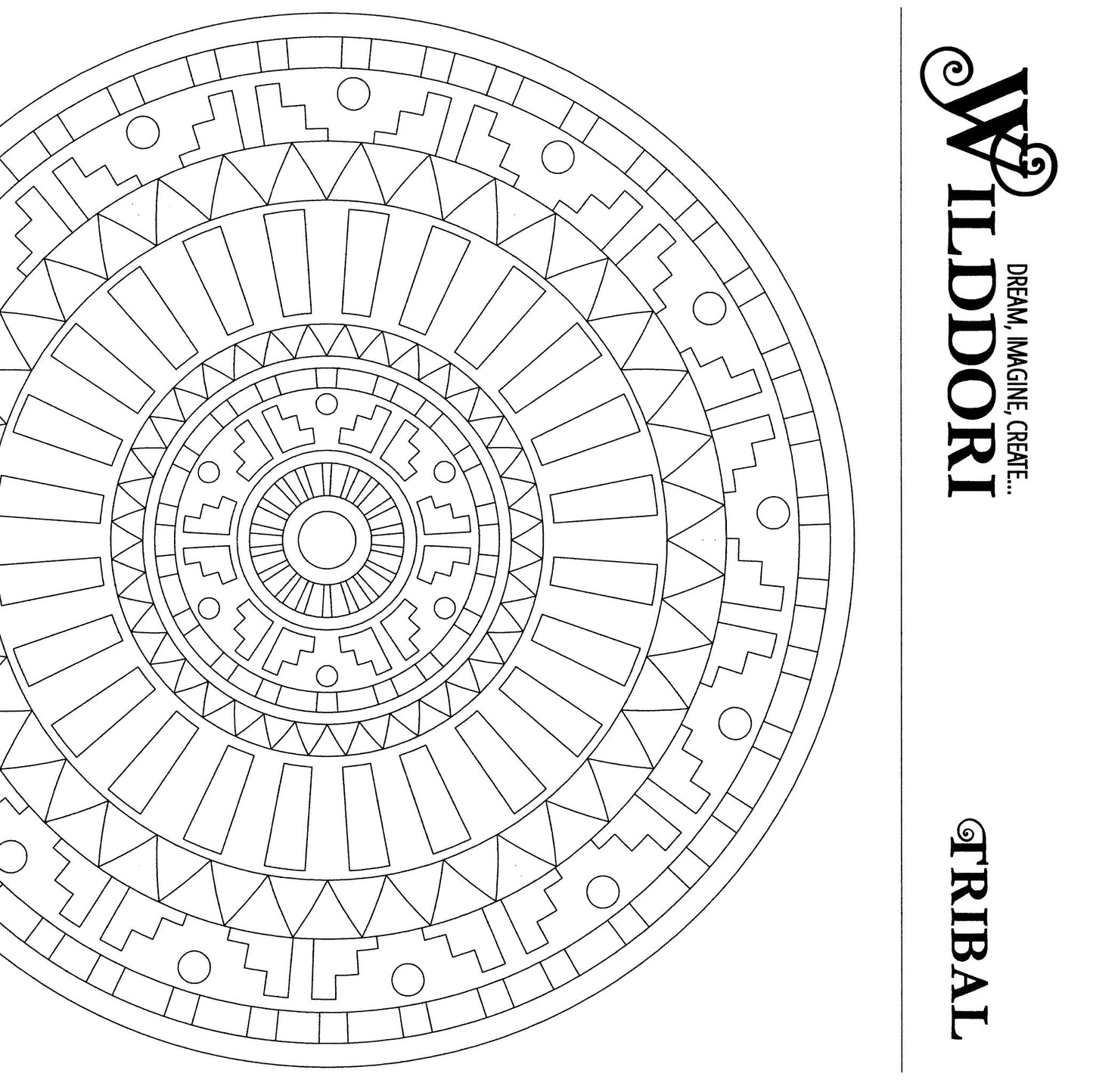 Wilddori Printable Colour In Pages Tribal 11