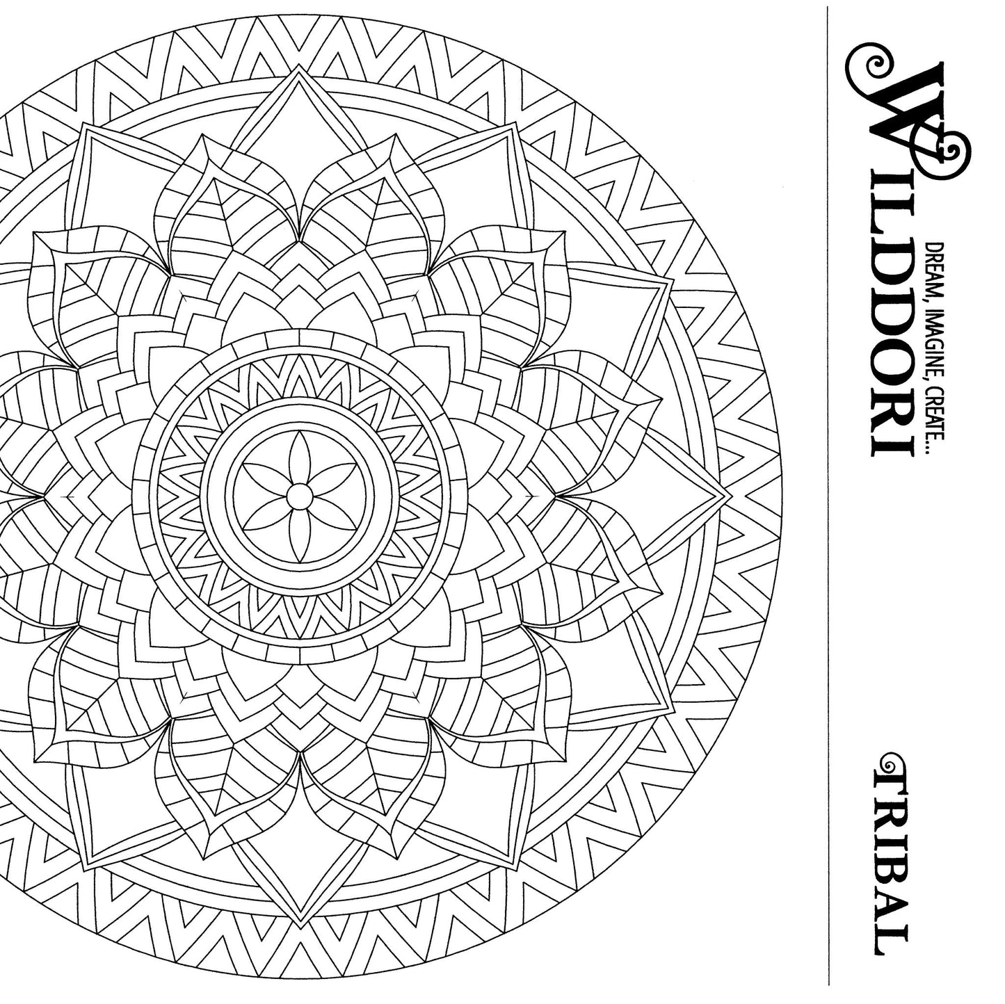 Wilddori Printable Colour In Pages Tribal 14