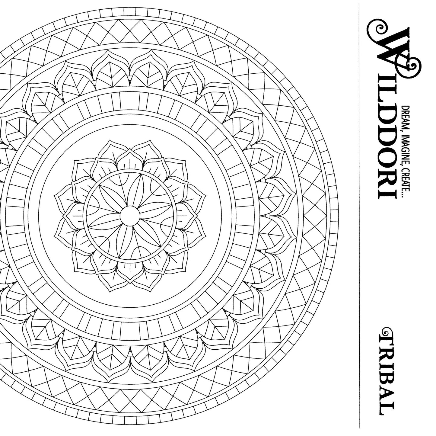 Wilddori Printable Colour In Pages Tribal 15