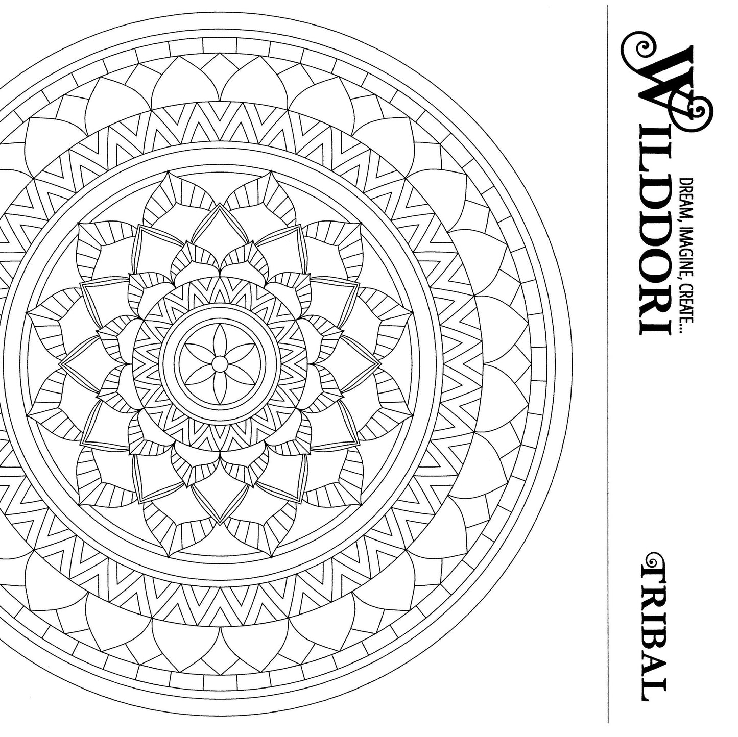 Wilddori Printable Colour In Pages Tribal 2
