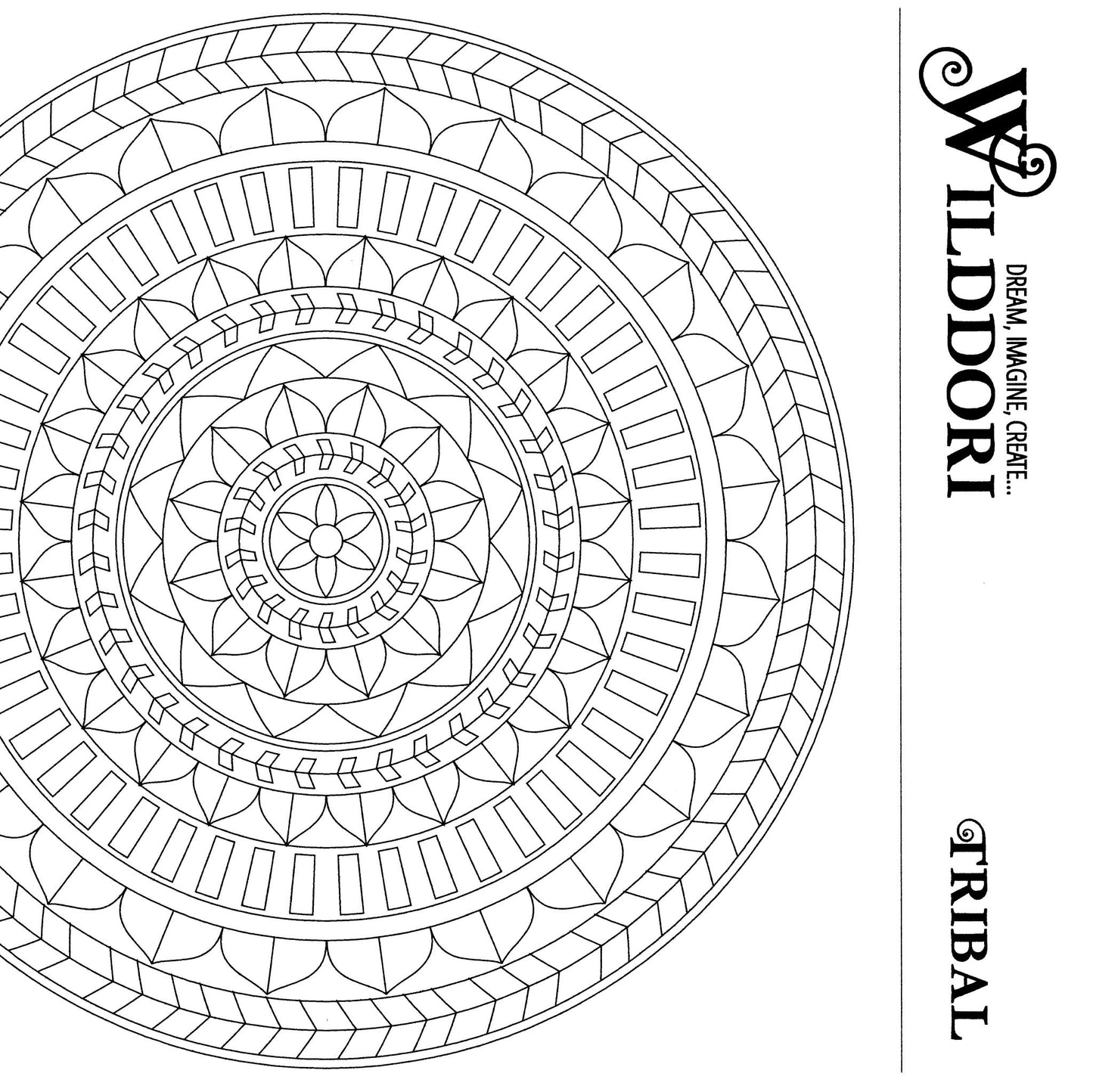 Wilddori Printable Colour In Pages Tribal 3