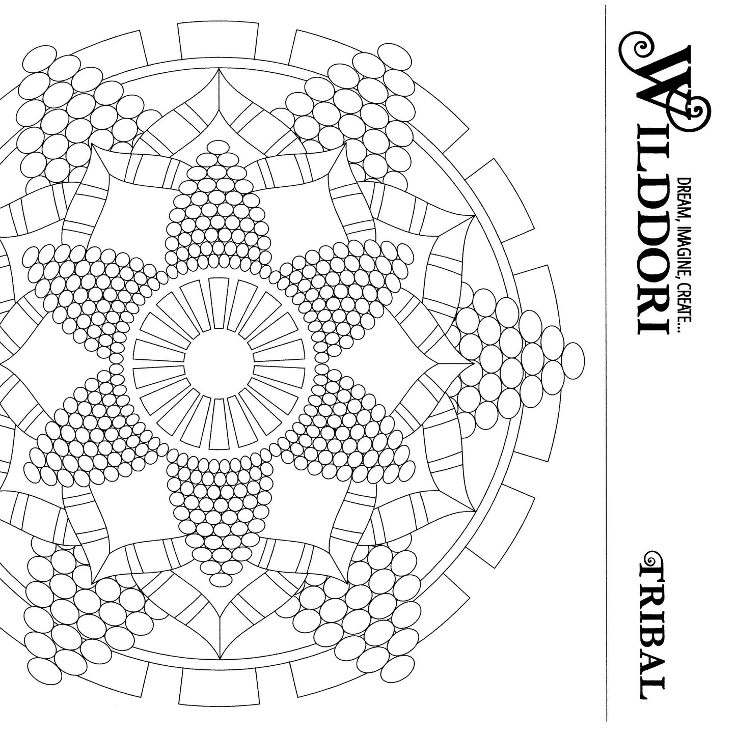 Wilddori Printable Colour In Pages Tribal 6