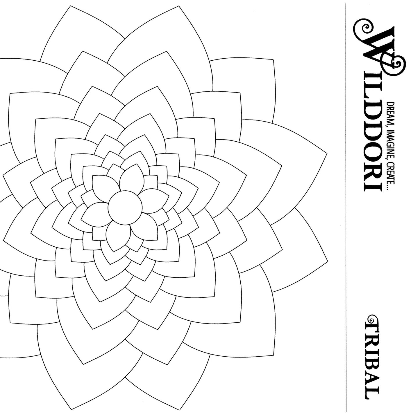 Wilddori Printable Colour In Pages Tribal 7