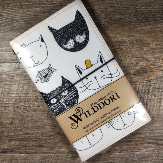 Wilddori Traveler's Notebook Cover Cat Heads